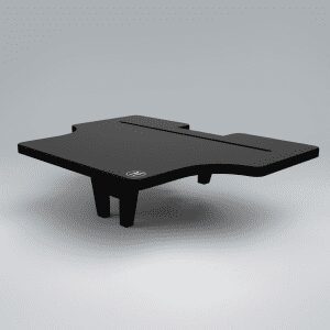 A Forte Fitness table top in black. The logo is placed on the bottom right corner of the product in white.