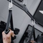 close up of the forte fitness multigrip pulldown bar