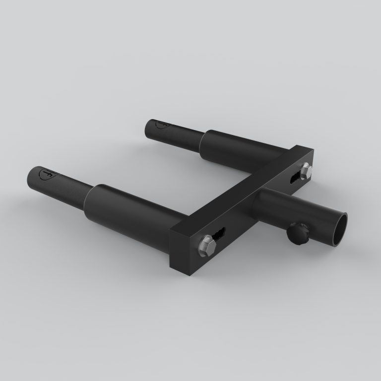 Adjustable hack squat attachment