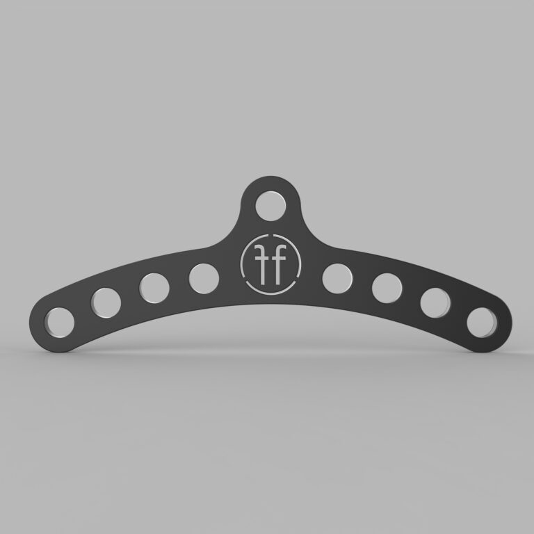 black multi grip bar with the FF logo and 4 holes each side for adjusting grip