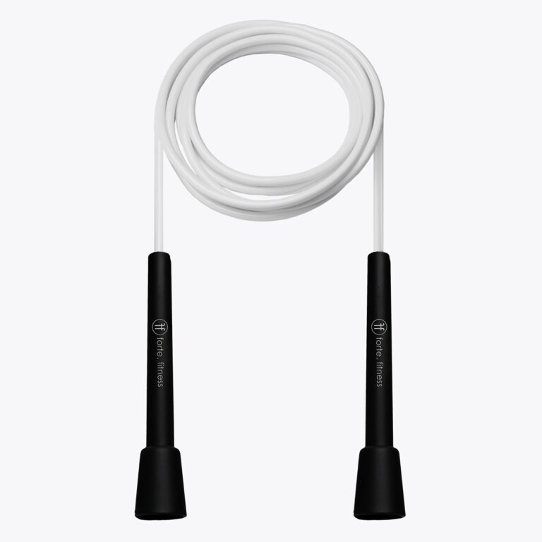 white skipping rope