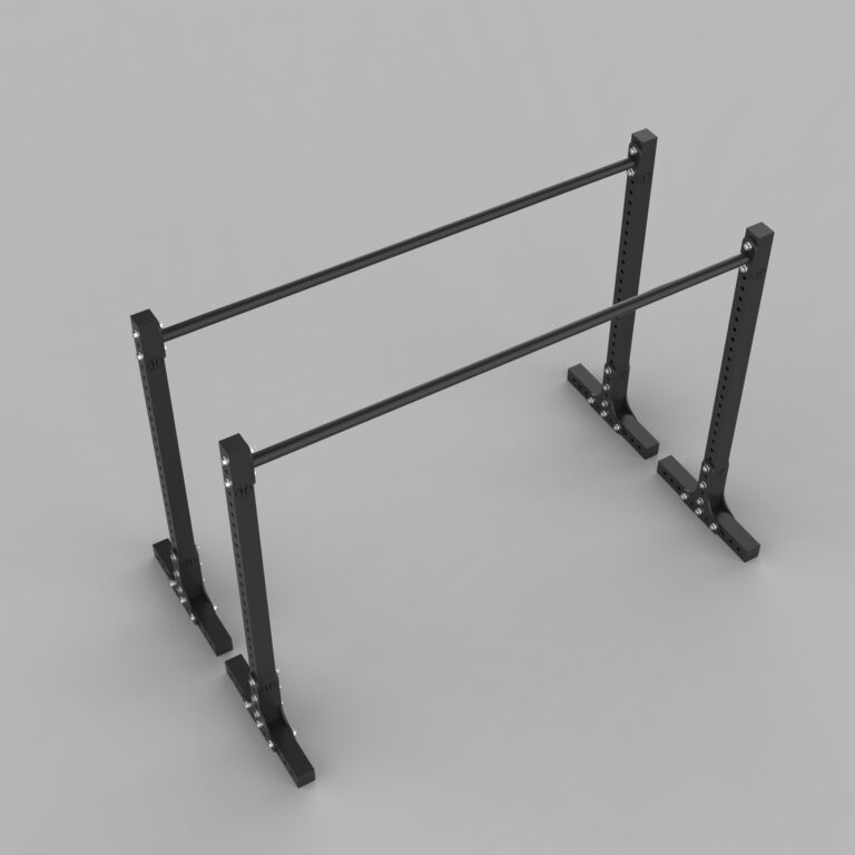 set of forte fitness parallel bars