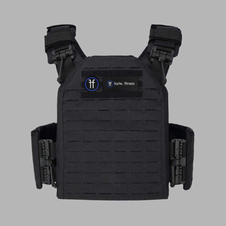 black weighted vest