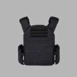 black weighted vest photo on grey background
