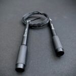 black aluminium speed rope