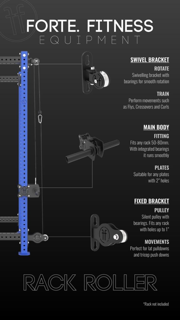 rack mounted cable pulley machine