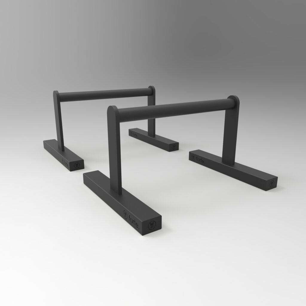 high gymnastics parallettes black